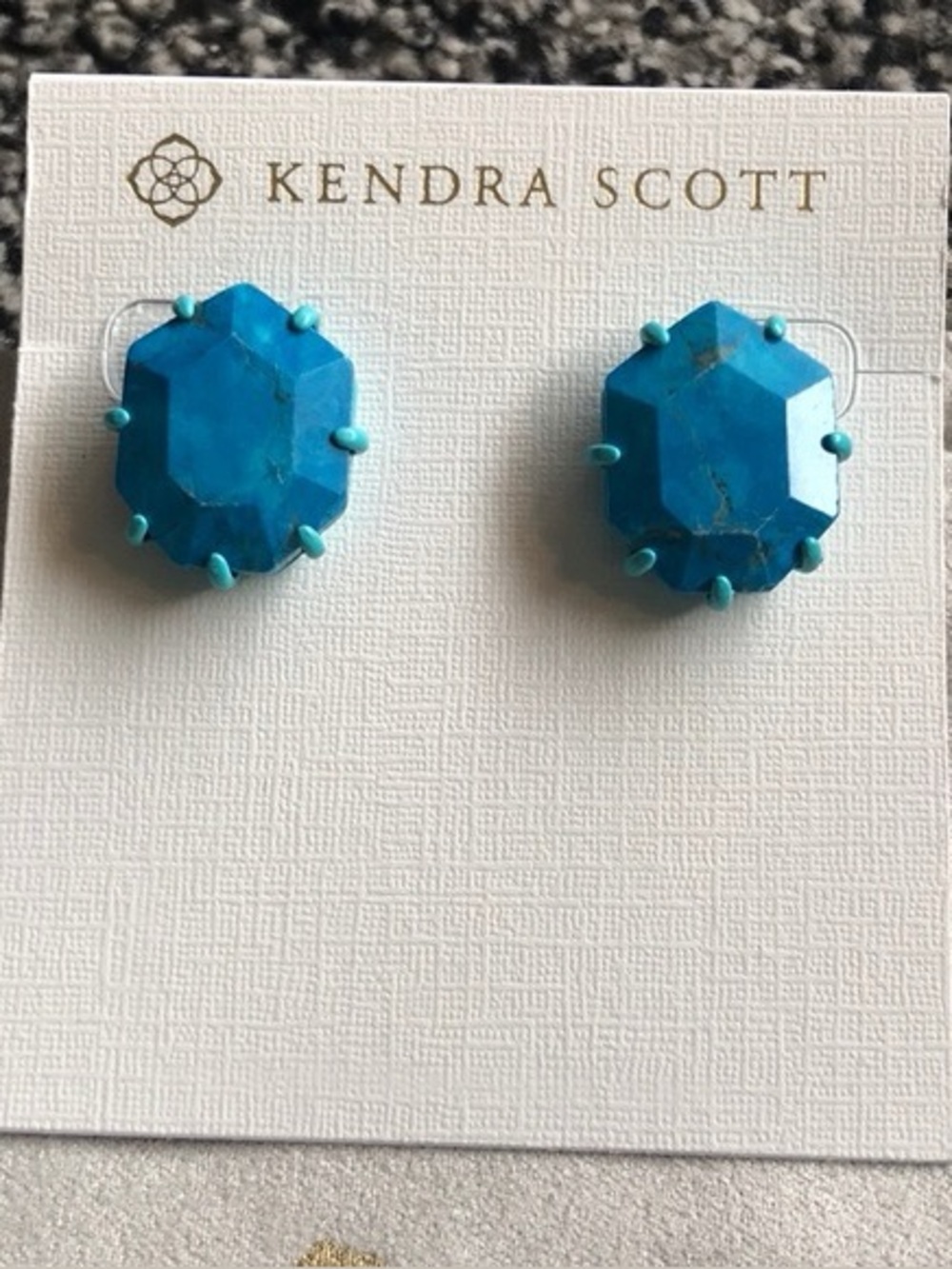 Kendra Scott Morgan Howlite Blue Studs